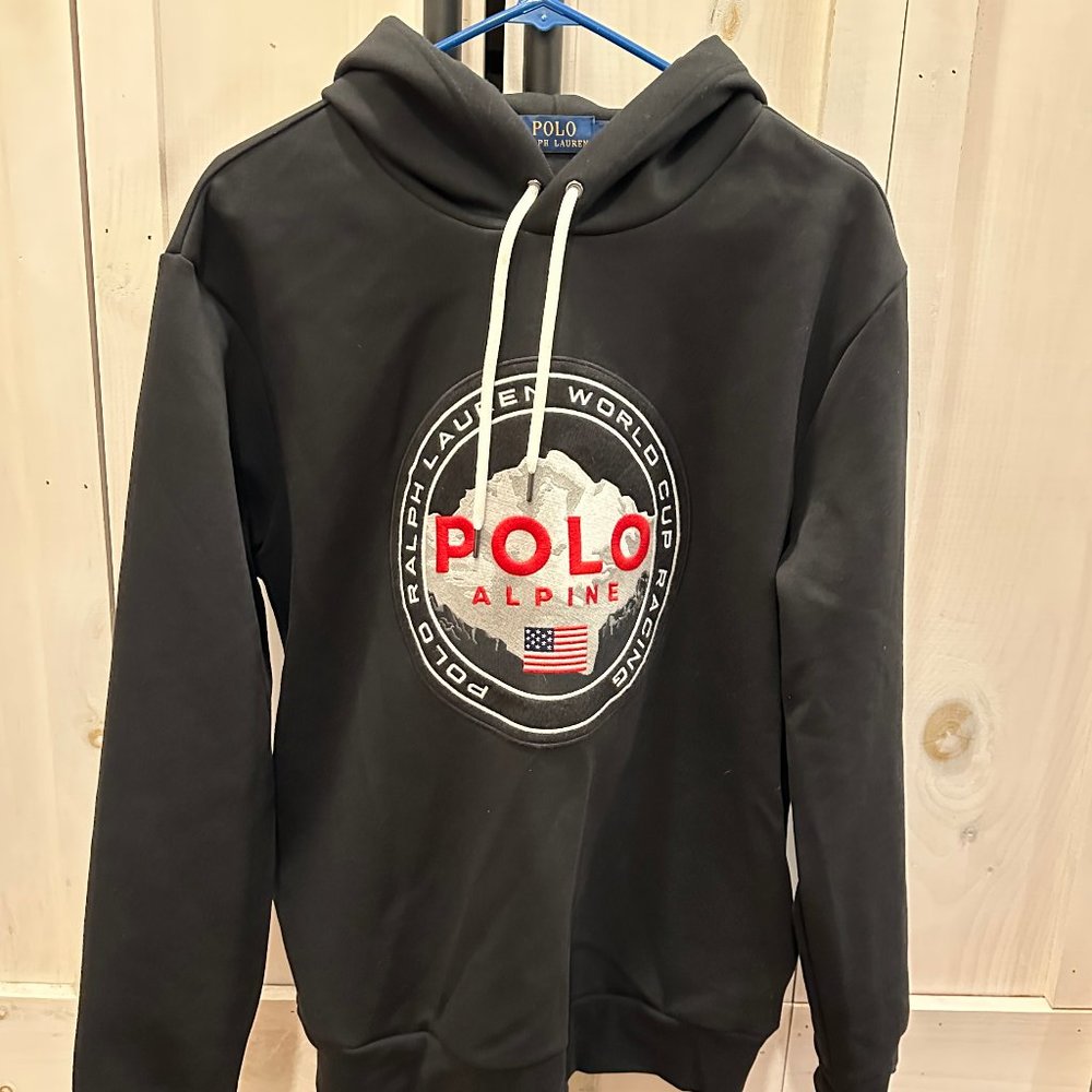 Polo Hooded Alpine World Cup Racing Sweatshirt Size: Large